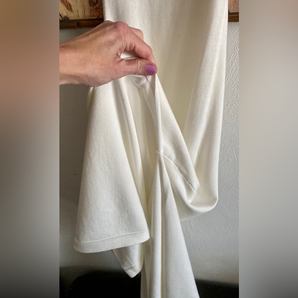 REVOLVE SNDYS WHITE MAXI DRESS SLIT BODYCON KNIT XS - Picture 8 of 15